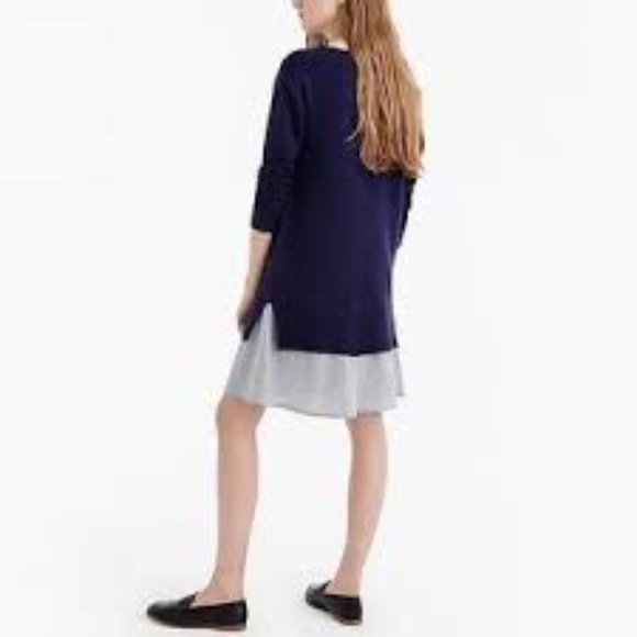 NWT J Crew Small Sweater Dress with Ruffle Hem. - Picture 2 of 5